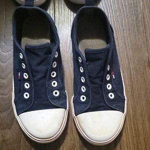 Tommy Hilfiger casual kids shoes, 1Y, blue,  white, 2 pair